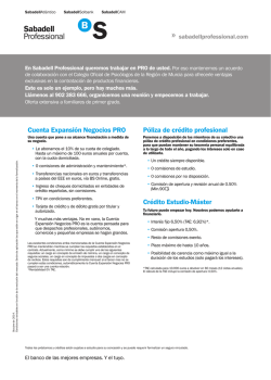 Sabadell Professional - Colegio Oficial de Psic&oacute;logos de la Regi&oacute;n