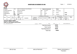 INVENTARIO DE BIENES DE USO FC 03 Total Sub Cuenta Total
