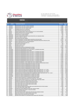 item marca descripcion de producto precio cm - Renhet Chile