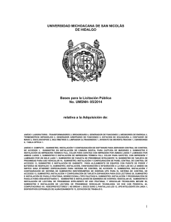 Bases - Universidad Michoacana de San Nicol&aacute;s de Hidalgo