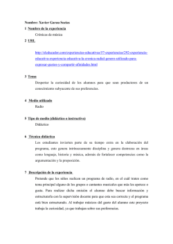 Experiencia radio 1