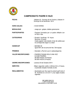 CAMPEONATO PADRE E HIJO - Club de Campo Granadilla