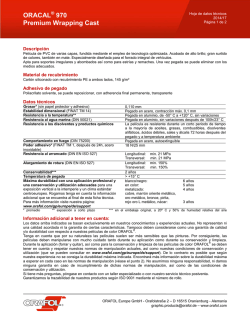 Hoja de datos t&eacute;cnicos - Orafol