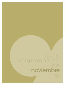 Gu&iacute;a programaci&oacute;n de noviembre - Vtr