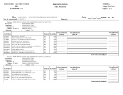 PRESUPUESTOS DEL PLIEGO