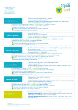 13-17 OCTUBRE - Equilifood - Lunch-Vial