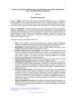 Contrato de condiciones uniformes para la prestaci&oacute;n del servicio