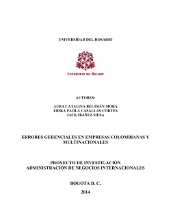 errores gerenciales en empresas colombianas y multinacionales