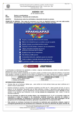 Agenda 37 - IE Cardenal Anibal Munoz Duque