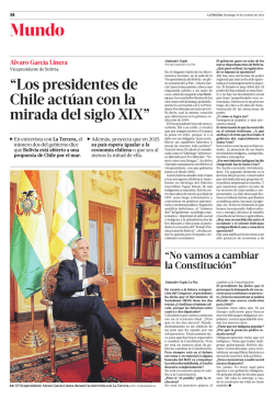 &ldquo;Los presidentes de Chile act&uacute;an con la mirada del - Papel Digital