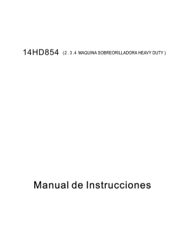 Manual de Instrucciones - Singer
