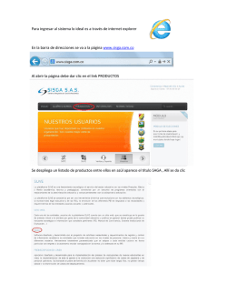 Para ingresar al sistema lo ideal es a trav&eacute;s de internet - Sisga