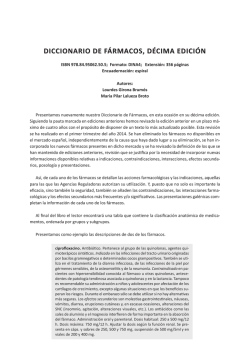 diccionario de f&aacute;rmacos, d&eacute;cima edici&oacute;n