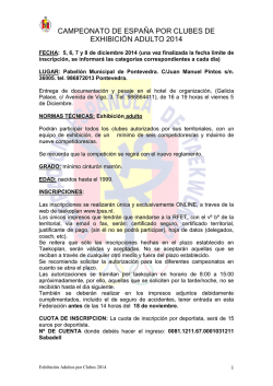 campeonato de espa&ntilde;a por clubes de exhibici&oacute;n - TPSS 2014
