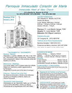 Parroquia Inmaculado Coraz&oacute;n de Mar&iacute;a - Seek And Find