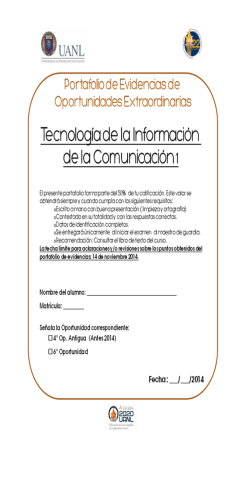 ACTA DE PRESENTACI&Oacute;N DE PROPUESTAS Y