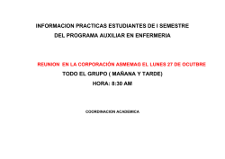 Oferta Formativa marzo - agosto 2015