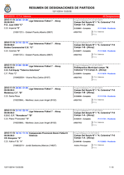 Agenda de actuaciones