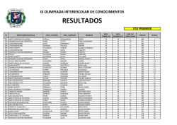 ESCUELA DE LETRAS Horarios de cursado