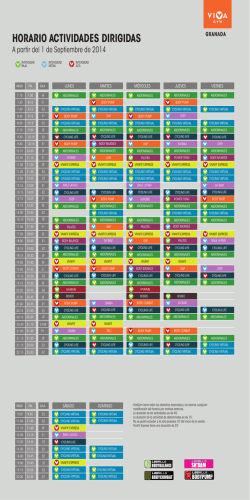 LUNES MARTES MI&Eacute;RCOLES JUEVES VIERNES Semana 1