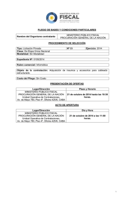 llamado a concurso para diversas especialidades