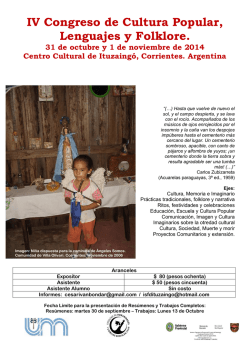 la convocatoria de talleres, foros y eventos para el