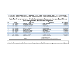 N&deg; C&oacute;digo C&eacute;dula Nombres / Apellidos Puesto al que
