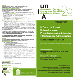 OFICINA MUNICIPAL DE DEPORTES 2015