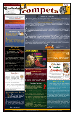 CONVOCATORIA La Directiva Nacional del Partido Uni&oacute;n