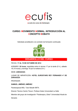 JUEVES 23 DE ABRIL VIERNES 24 DE ABRIL S&Aacute;BADO 25 DE ABRIL