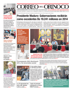 Primera P&aacute;gina - Mundo Oriental