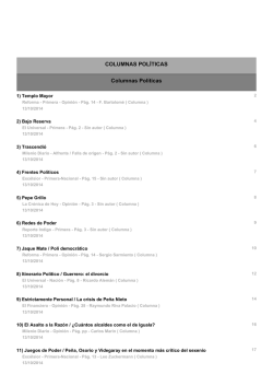 Columnas - Tribunal Electoral del Distrito Federal