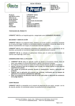 ficha t&eacute;cnica - Silvestre