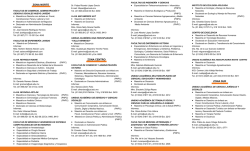 ZONA SUR ZONA NORTE ZONA CENTRO