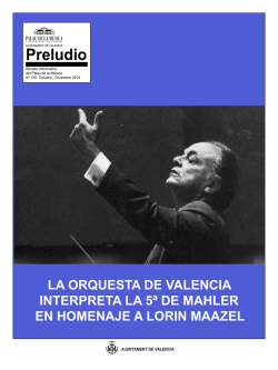 Preludio - Palau de la M&uacute;sica