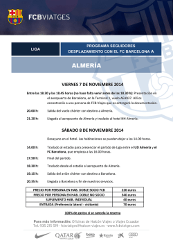 ALMER&Iacute;A - FC Barcelona