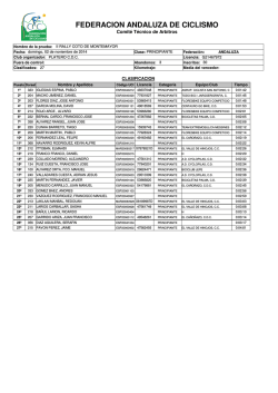 FEDERACION ANDALUZA DE CICLISMO