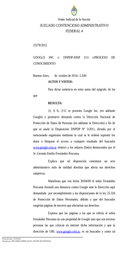 juzgado contencioso administrativo federal 4 - Data Privacy Laws