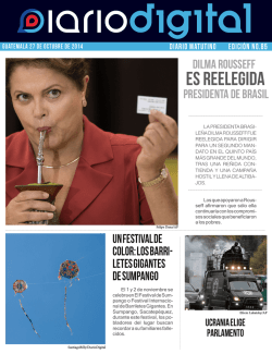 Edici&oacute;n No. 84 27/10/2014 - Diario Digital