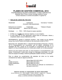 Planes de Gesti&oacute;n Comercial Bancolombia 2014.pdf - Sintrabancol
