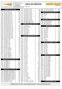 Lista de Precios - Scolari - Nant e Hijos