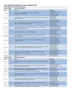 SALA ANT&Aacute;RTIDA (MIERCOLES 5 DE NOVIEMBRE 2014) - amica