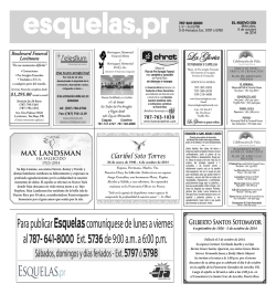 Para publicar Esquelascomun&iacute;quese de lunes a - Especiales