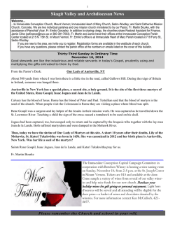 Skagit Valley and Archdiocesan News