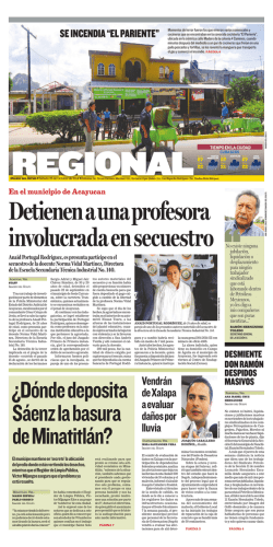 Vendr&aacute;n de Xalapa a evaluar da&ntilde;os por lluvia - Diario del Istmo