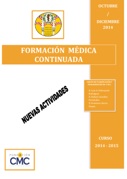FORMACI&Oacute;N M&Eacute;DICA CONTINUADA - Colegio Oficial de M&eacute;dicos