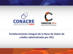 Descargar Presentaci&oacute;n - conacre | convecob 2014