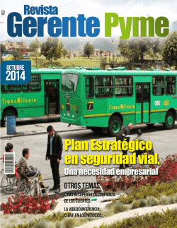 2014 Plan Estrat&eacute;gico en seguridad vial, - Unipymes
