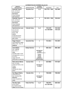 ALTERNATIVAS DE VIVIENDA (Secci&oacute;n 8) Alameda Tower I - AFV