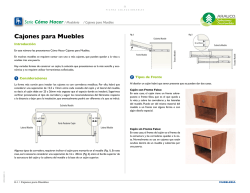 Cajones para Muebles - Arauco Soluciones